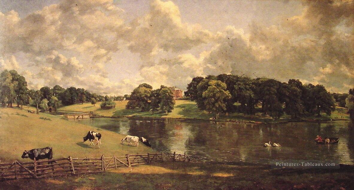 Wivenhoe Park romantique paysage ruisseau John Constable Peintures à l'huile